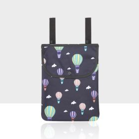 Scooter Storage Bag Handle Bag Front Waterproof Mobile Phone Bag Bicycle Storage Storage Bag (Option: Blue balloon with cover)