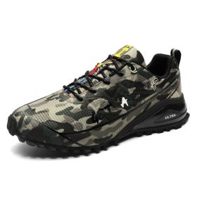 Men's Outdoor Off-road Running Shoes Air Cushion Mountaineering (Option: Camouflage-40)